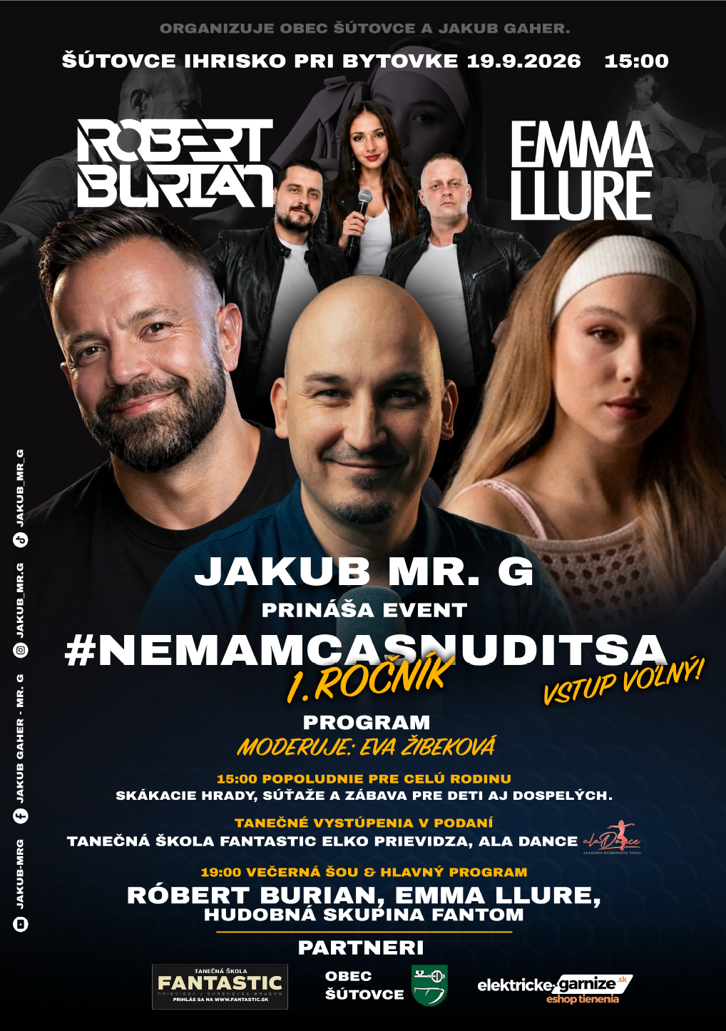 Mr. G Event 19.9.2026 Plagát